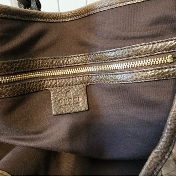 Gucci Pelham Horsebit Medium Hobo Python Bag. RARE Gorgeous Brown Snakeskin - Picture 6 of 9